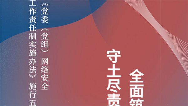 【H5圖解】《黨委（黨組）網(wǎng)絡安全工作責任制實施辦法》施